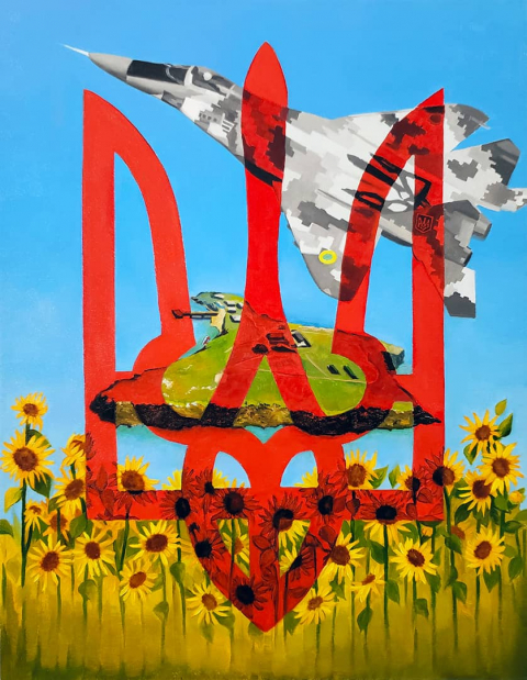 Anastasiya Kostyshyn 2022 Ghost of Kyiv, Zmiinyi Island, Sunflowers