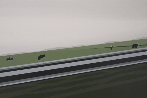 J. Molenaar 2021 Landscape with Cows